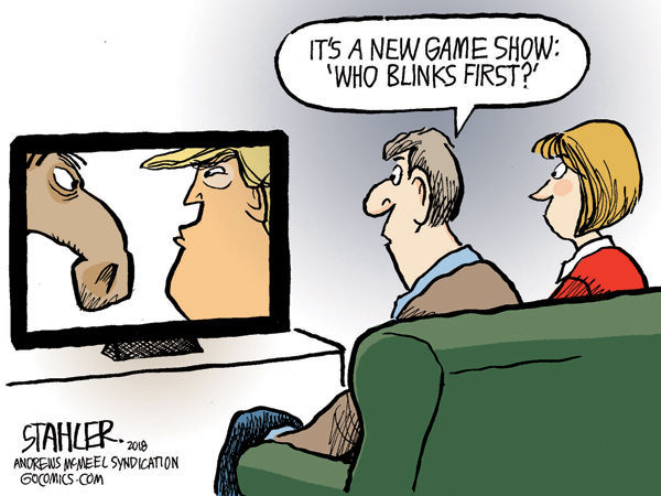 Cartoon: Who blinks first?
